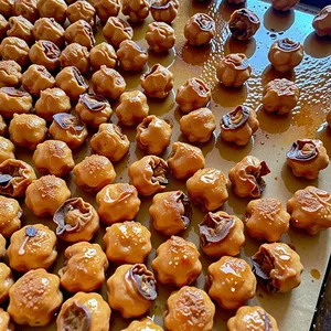 Рецепт Сельдь с васаби-кремом и хрустящим нутом - Приготовление хрустящего нута