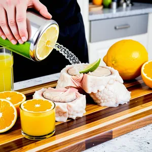 Рецепт Севиче из морского черта с гуавой и кинзой - Подготовка рыбы и цитрусовых
