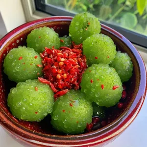 Рецепт Севиче из морского винограда с лаймом и чили - Сборка севиче