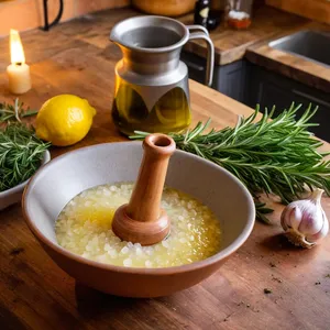 Рецепт Шашлык из баранины с розмарином и чесноком - Приготовление маринада