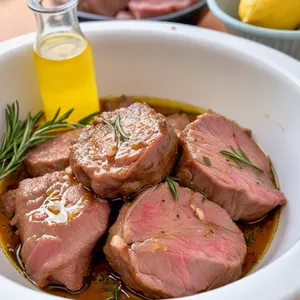 Рецепт Шашлык из баранины с розмарином и чесноком - Маринование баранины