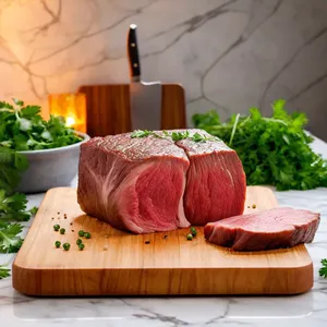 Рецепт Шашлык из говядины с аджикой и зеленью - Подготовка мяса