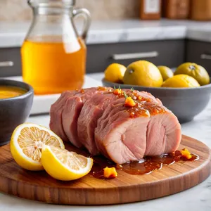 Рецепт Шашлык из свинины с айвой и медом - Подготовка мяса и маринада