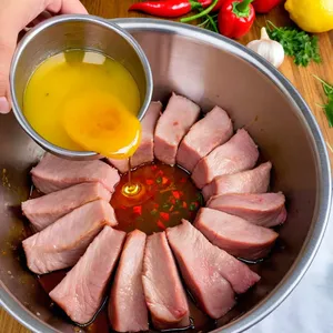 Рецепт Шашлык из свинины с ананасом и чили - Подготовка мяса и маринада
