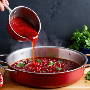 Рецепт Шашлык из свинины с гранатовым соусом - Приготовление гранатового соуса