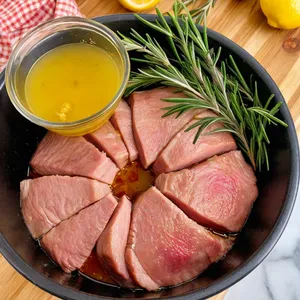 Рецепт Шашлык из свинины с грушей и розмарином - Подготовка мяса и маринада