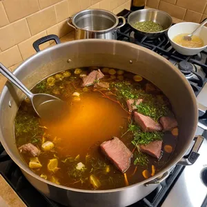 Рецепт Щи с дичью и можжевельником - Приготовление бульона