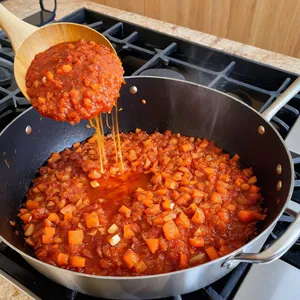 Рецепт Щи с говядиной и свежей зеленью - Обжарка овощей