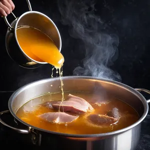 Рецепт Щи с копченой уткой и яблоками - Приготовление бульона