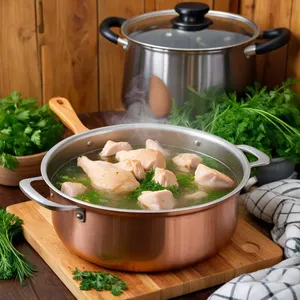 Рецепт Щи с курицей и щавелем - Приготовление куриного бульона