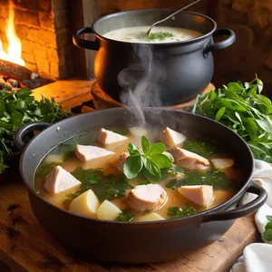 Рецепт Щи с курицей и щавелем - Сборка щей