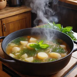 Рецепт Щи с вешенками и сливками - Основная варка щей
