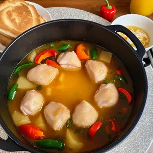 Рецепт Шурпа из курицы с картофелем и сладким перцем - Варка шурпы
