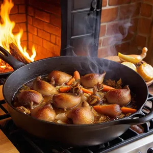 Рецепт Шурпа из утки с черносливом и яблоками - Обжарка утки