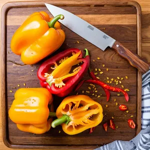 Рецепт Сладкий перец гриль с сыром фета и оливками - Подготовка перца
