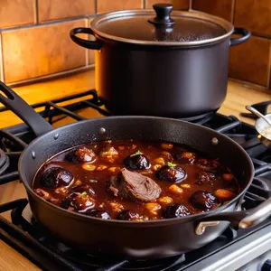 Рецепт Солянка с говядиной и черносливом - Тушение солянки