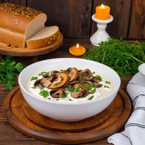 Рецепт Солянка с грибами и каперсами - Подача