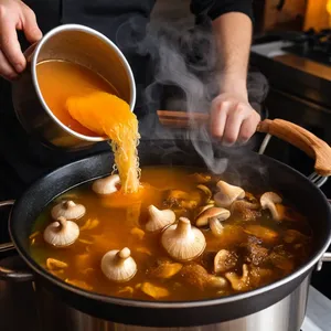Рецепт Солянка с копченой грудинкой и лисичками - Добавление лисичек