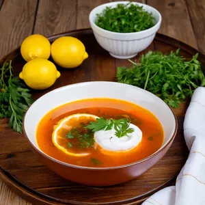 Рецепт Солянка с копченой уткой и яблоками - Подача