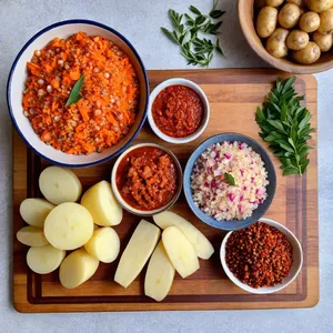 Рецепт Солянка с копчеными ребрышками и перловкой - Подготовка ингредиентов