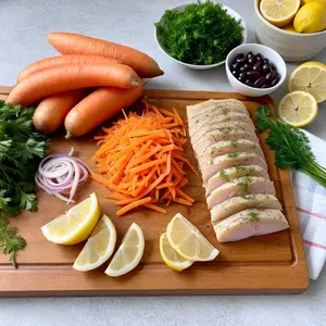 Рецепт Солянка с копчёной скумбрией и картофелем - Подготовка ингредиентов