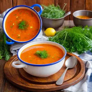 Рецепт Солянка с копчёной скумбрией и картофелем - Подача