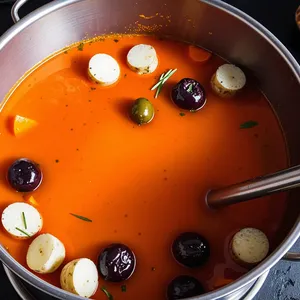 Рецепт Солянка с копчёной свининой и черносливом - Сборка солянки