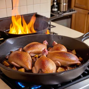 Рецепт Солянка с уткой и сливами - Обжарка утки