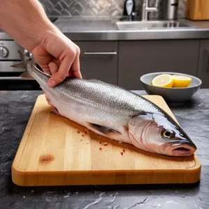Рецепт Солёная сельдь с ананасом и кинзой - Подготовка сельди