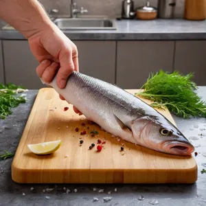 Рецепт Солёная сельдь с грушей и грецким орехом - Подготовка сельди