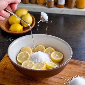 Рецепт Солёная сельдь с персиком и базиликом - Приготовление маринада