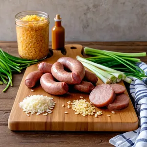 Рецепт Сосиски с имбирным соусом и кунжутом - Подготовка ингредиентов