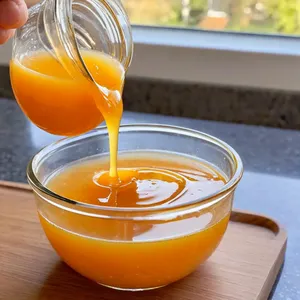 Рецепт Сосиски с медово-апельсиновым соусом и жареным миндалем - Приготовление медово-апельсинового соуса
