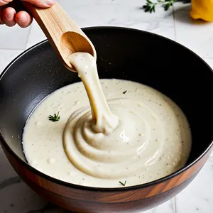 Рецепт Сосиски с соусом из хрена и жареным яблоком - Приготовление соуса из хрена