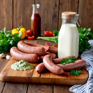 Рецепт Сосиски с соусом песто и вялеными томатами - Подготовка ингредиентов