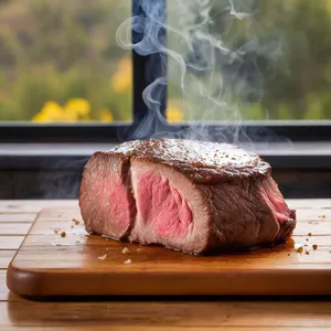 Рецепт Стейк из говядины с трюфельным маслом - Отдых мяса