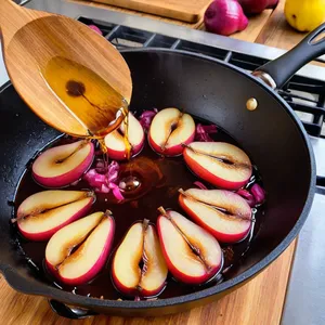 Рецепт Стейк с голубым сыром и грушевым чатни - Приготовление грушевого чатни