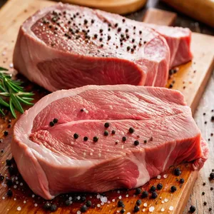 Рецепт Стейк с гранатовым соусом и жареным шпинатом - Подготовка стейка