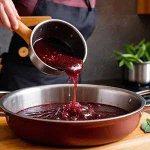 Рецепт Стейк с соусом из красного вина и шалфеем - Приготовление соуса