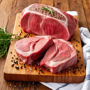 Рецепт Стейк с соусом из облепихи и жареными грецкими орехами - Подготовка стейка