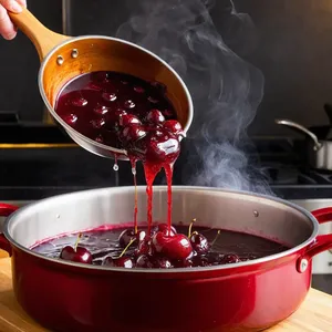 Рецепт Стейк с вишнёвым соусом и жареным луком - Приготовление вишнёвого соуса