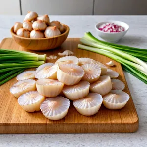 Рецепт Суп с гребешками и бульоном даши - Подготовка ингредиентов