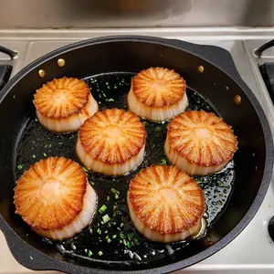 Рецепт Суп с гребешками и бульоном даши - Приготовление гребешков