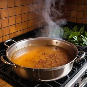 Рецепт Суп с копченой грудинкой и перловкой - Приготовление бульона