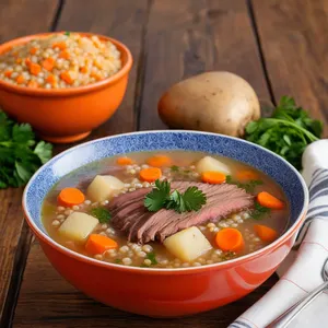 Рецепт Суп с копченой грудинкой и перловкой - Завершение приготовления
