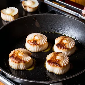 Рецепт Суп с морскими гребешками и трюфельным маслом - Приготовление гребешков