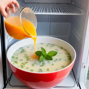 Рецепт Свекольник с дыней и мятой - Заправка и охлаждение