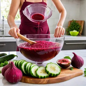 Рецепт Свекольник с инжиром и козьим сыром - Сборка свекольника