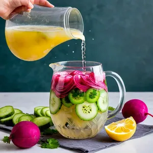 Рецепт Свекольник с киви и кинзой - Сборка свекольника