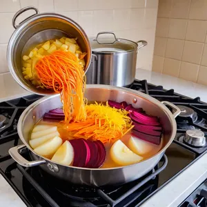 Рецепт Свекольник с козьим сыром и медом - Приготовление бульона